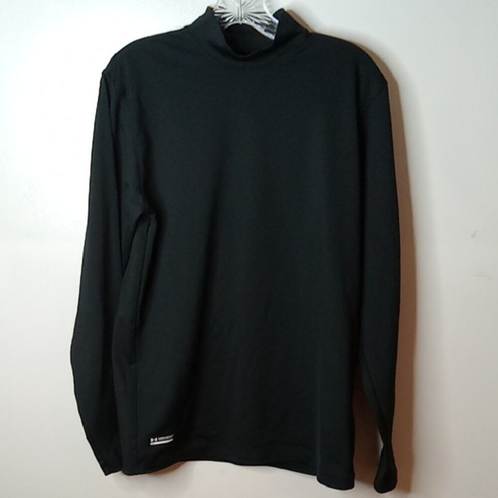 Under Armour Men's Size Medium Black ColdGear Fitted Shirt